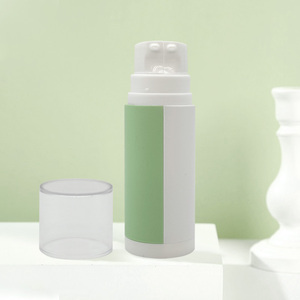 Bán Sỉ Du Lịch Mỹ Phẩm Chai Bộ 30Ml + 30Ml/50Ml + 50Ml Cặp Song Sinh Buồng Không Có Không Khí Chai Bơm Lotion Kép Buồng Chai PE B42 - Product Image 4