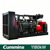 Groupe électrogène diesel Cummins de type ouvert, haute puissance, 1180 kW, 1475 kVA, pour centre de données industriel, usage intensif