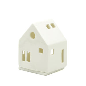 समकालीन क्रिसमस कुटीर सजावट सिरेमिक चमकदार सजावटी फूलदान - Product Image 6