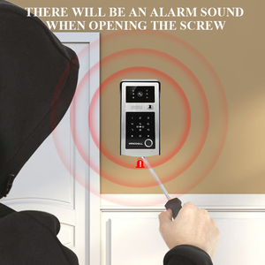 Téléphone de porte vidéo Tuya Smart Life 9 pouces avec interphone à anneau intelligent mot de passe d'empreintes digitales et <span class=keywords><strong>sonnette</strong></span> vidéo de connectivité WiFi RFID - Product Image 5