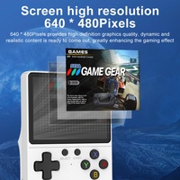 Consola de Juegos Retro Portátil GB350 Blanca, Pantalla IPS de 3.5 Pulgadas, Resolución 640x480, Batería de 3000 mAh, 10,000 Juegos Integrados