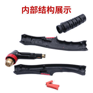 Vente en gros de poignée de pistolet LGK-100 imitation loup noir, poignée carrée P80, poignée bicolore, nouvelle poignée pour torche de découpe plasma - Product Image 4