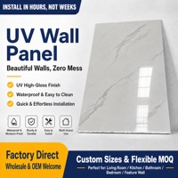 Panneau mural UV 600x600mm, plaque de marbre, haute brillance, imperméable, ignifuge, décoratif, durable, moderne, revêtement commercial de qualité supérieure