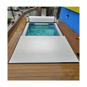 Hot Selling Automatic Rolling Shutter Swimming Pool Cover Extra Large Swimming Pool With Cover Swimming-Pool-Cover Flexible