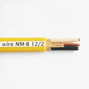 UL certification UL719 Cable NM-B 14/2 Wire PVC Sheathed 12/2 NM-B Cable for House Wiring Construction