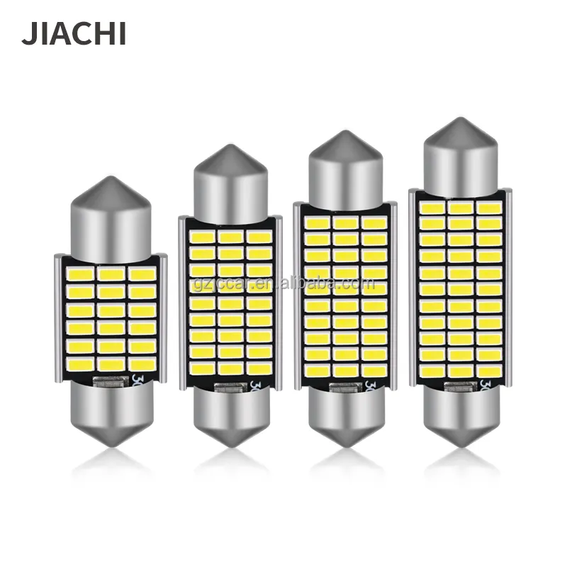 Jiachi หลอดไฟแอลอีดี C5W ยอดนิยมอุปกรณ์ตกแต่งภายในรถยนต์สำหรับอ่านหนังสือภายในรถ31มม. 36มม. 39มม. 42มม.