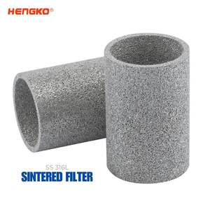 เฮงโกะ โออีเอ็ม ผลิตชิ้นส่วนโลหะเผาผนึก สแตนเลส 316L ท่อกรองผงเผาผนึกแบบกำหนดเอง ไส้กรองเผาผนึก - Product Image 4