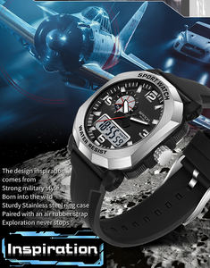 <span class=keywords><strong>Montres</strong></span> à quartz électroniques pour hommes SANDA 3370, élégantes, lumineuses, étanches, remises en gros disponibles, peuvent être utilisées comme cadeau - Product Image 4