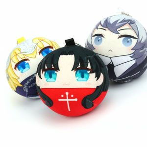 Pas de quantité minimale de commande (QMC) VOGRACE Jouets créatifs en peluche courte personnalisés de type Manjuu Ball Beads, porte-clés en peluche, porte-clés avec coton - Product Image 4