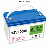 Batterie LiFePO4 12,8 V 100 Ah 1280 Wh à sortie d'usine, système de stockage d'énergie solaire domestique intégré au phosphate de fer et de lithium pour système de secours photovoltaïque