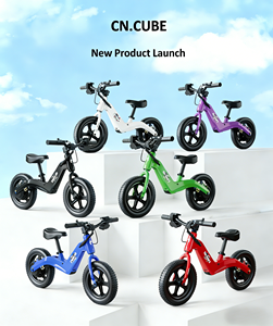 Vélo d'équilibre électrique pour enfants de 3 à 10 ans, de qualité supérieure, personnalisé, avec cadre en alliage de magnésium, fourche en aluminium, roue de 12 pouces - Product Image 2