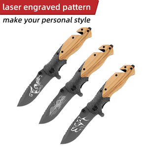 سكين جيب للدفاع عن النفس للتخييم في الهواء الطلق X50 بالجملة في المخزون سكين جيب للبقاء على قيد الحياة في الهواء الطلق - Product Image 3