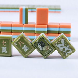 Hand-painted <b>oil</b> <b>painting</b>, acrylic, American mahjong Four-layer hand-crafted mahjong tiles Mini portable American mahjong set fo - Product Image 1