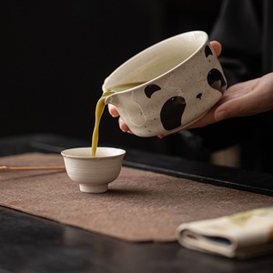 Niedliches Haustier-Muster Keramik 4-teiliges Matcha-Set, Song-Dynastie Diancha & Bai <span class=keywords><strong>Cha</strong></span> Xi Tee-Zubereitungsutensilien mit Chawan & Chasen - Product Image 2