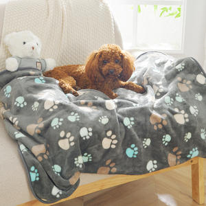 Manta impermeable de doble capa para perros, mantas de invierno para perros, gatos, manta para mascotas con estampado de pata - Product Image 2