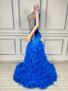 AD2285 Kimshein longue <span class=keywords><strong>robe</strong></span> de soirée élégante robes de bal <span class=keywords><strong>robe</strong></span> à franges gland robes de soirée en cristal - Product Image 5