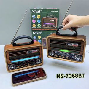 วิทยุย้อนยุคแบบชาร์จไฟได้วิทยุ AM FM SW 3แบนด์วิทยุแบบพกพาแบบย้อนยุคพร้อมลำโพงไฟ RGB แบบ USB TF USB สำหรับบ้านกลางแจ้ง - Product Image 3