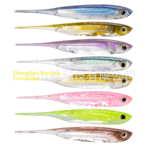 Lot de 6 leurres souples en plastique colorés pour la pêche, leurres souples en <span class=keywords><strong>TPE</strong></span>, leurres souples pour la pêche en gros - Product Image 4