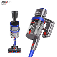 Aspirateur portable intelligent cyclonique S704 OEM avec filtration HEPA, sans balais, alimenté par batterie, capacité de 1,2 L, écran OLED