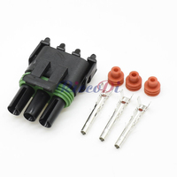 12020827 12020829 Weather Pack Connecteur automobile étanche 3 voies mâle-femelle pour injecteur