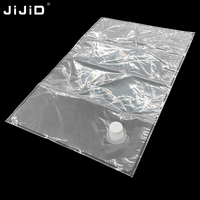 Sac en plastique transparent JIJID avec bouchon 20L, emballage BIB de qualité alimentaire pour huile liquide, jus, eau de coco, liquide d'œuf