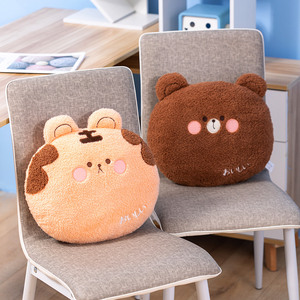 Almohada de felpa de oso súper suave, peluche de conejo, oso de peluche, Rana, adorable oso de peluche, Tigre, escuchar cerdo, cojín para sofá - Product Image 6