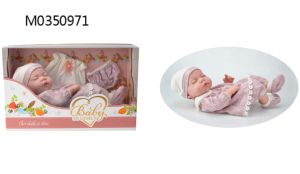 دمية أطفال من السيليكون الناعم لحديثي الولادة مقاس 10 بوصة طراز لعبة صغير عصري مع بطارية طراز النوم تعمل بالبطارية - Product Image 4