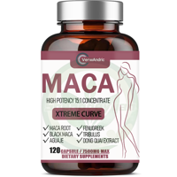 Complément alimentaire en capsules de Maca à marque privée OEM pour les femmes, amélioration naturelle des courbes des hanches et des fesses, sans gluten, sans sucre, pour adultes, 120 capsules énergétiques