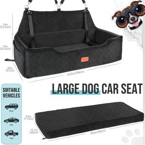 Asiento de <span class=keywords><strong>Coche</strong></span> Antideslizante de Piel Sintética con Espuma Viscoelástica para Perros Grandes, Lavable, Seguro, Apto para <span class=keywords><strong>Maletero</strong></span> de SUV/Automóvil - Product Image 5