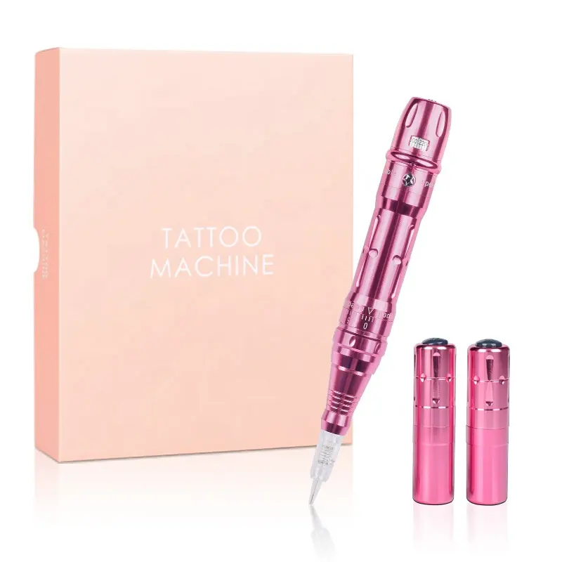 Rechargeable and Replace Battery Wireless Tattoo Pen Machine rotary piercing gun Tatoo Machine kit