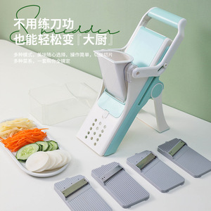 เครื่องหั่นผักด้วยมือแบบพกพาปรับได้อุปกรณ์สแตนเลสอเนกประสงค์ - Product Image 3