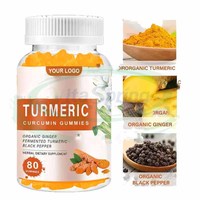 VitaSpring Gommes végétaliennes à la curcumine au curcuma et au gingembre Gummies de soutien des articulations Gummies au curcuma avec poivre noir