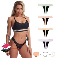 4 couches de culotte menstruelle réutilisables sans odeur pour femmes 3XL culotte de période string respirant sans PFAS soins menstruels