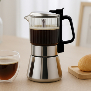 Cafetera Espresso Profesional SEECIN para Estufa, Cafetera <span class=keywords><strong>Moka</strong></span> de Gran Capacidad con Mango Resistente al Calor para una <span class=keywords><strong>Crema</strong></span> Rica - Product Image 1
