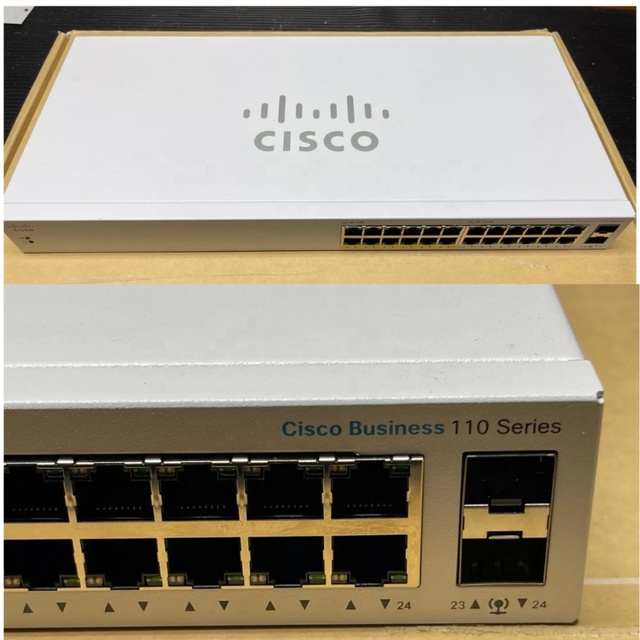 Original Brand New Cisco CBS110-24T-CN CBS110 Series 24-Port Unmanaged Gigabit Ethernet Switch CBS110-24T-CN