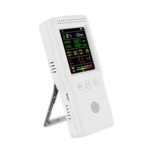Medidor de Calidad del Aire 9 en 1, Detector de Temperatura, Humedad, CO2, PM2.5, PM10, <span class=keywords><strong>HCHO</strong></span>, TVOC, CO, CO2, AQI, con Pantalla LCD a Color y Retroiluminación - Product Image 1