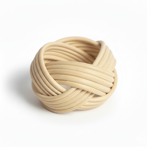 Anillo de Servilleta de Ratán Tejido a Mano para Mesa de Comedor, Accesorios Rústicos y Elegantes para Decoración de Mesa, Perfectos para Bodas y Fiestas - Product Image 2