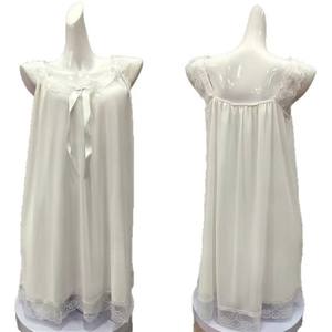 ชุดนอนผ้าไหมน้ำแข็งแบบผูกคอสไตล์เกาหลีรุ่นใหม่ ชุดเดรสผูกโบว์ลูกไม้สไตล์เจ้าหญิงแสนหวาน - Product Image 5