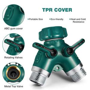 Raccordo a Y per Tubo da <span class=keywords><strong>Giardino</strong></span>, <span class=keywords><strong>Sdoppiatore</strong></span> a Due Vie per <span class=keywords><strong>Rubinetto</strong></span>, Connettore per Tubo da 3/4" in Metallo Resistente in Lega di Zinco - Product Image 2