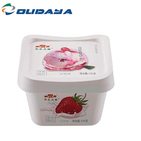 Recipiente de plástico PP iml para taza de yogur, para helado, ecológico, reciclado