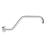 Bras de douche mural en acier inoxydable chromé pour salle de bain, accessoires de douche, support de tuyau mural
