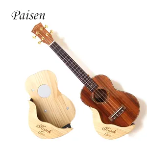 Ukulele ve gitar duvar montaj katı ahşap askı ekran tutucu dayanıklı