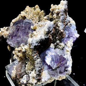 Số lượng lớn tự nhiên fluorite khoáng sản Mẫu nguyên Fluorit với canxit khoáng sản xianghualing fluorite mẫu cho bộ sưu tập - Product Image 5