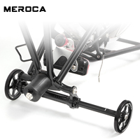 Tige télescopique en aluminium MEROCA, renforcée, à distance de montage réglable, roue facile à installer pour la modification de vélos pliants Brompton
