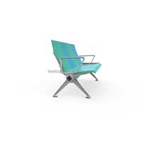 Banc d'attente moderne Leadcom LS-529YF avec rembourrage en PU et structure métallique pour hôpitaux et aéroports