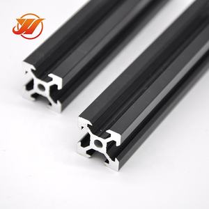 Nhà máy tùy chỉnh 6061 6063 T5 T6 2020 Đen Anodizing 6000 loạt khung nhôm đùn hồ sơ Cắt Uốn tùy chỉnh màu sắc - Product Image 1