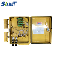 SINET nouveau matériau ABS fibre optique boîte de Distribution 4 noyaux 8 16 24 ODF avec fibre sieste pour FTTH