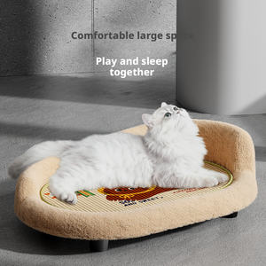 Schützende Orthopädische Umweltfreundliche Katzenstreu-Kratzmatte Integriertes Ganzjahres-Polybaumwollfilz Schlafnest Sofa Liegestuhl - Product Image 2