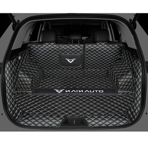 Alfombrilla para maletero de coche, alfombra con forro de carga para Kaiyi Kunlun Gtv Kain <span class=keywords><strong>X7</strong></span> <span class=keywords><strong>Evo</strong></span> 8 2022 2023 2024 2025 2026, Kit de accesorios, alfombra con cubierta trasera para maletero - Product Image 2