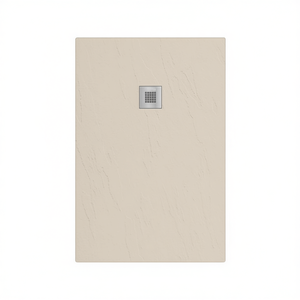 Plato de ducha rectangular de hormigón de 70 x 110 cm con desagüe para uso en baño - Product Image 3